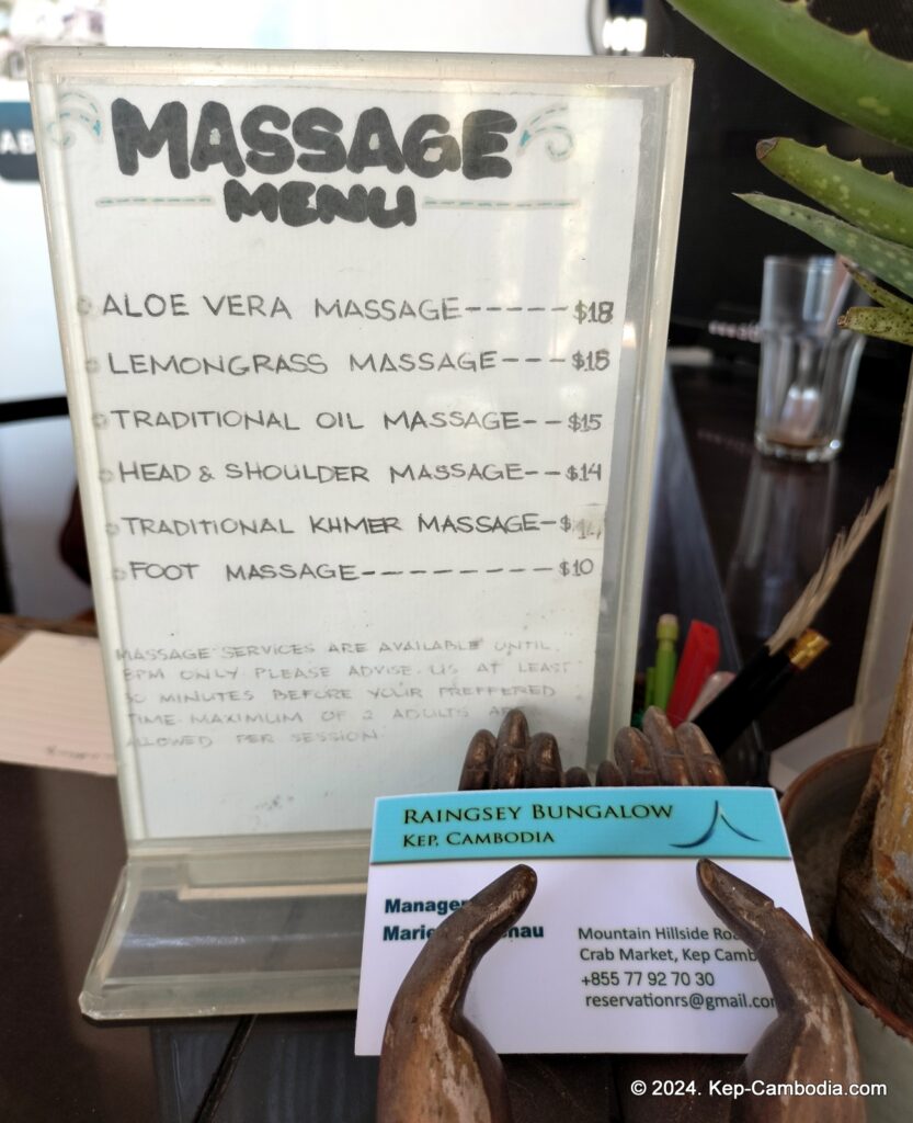 Raingsey Bungalow in Kep, Cambodia