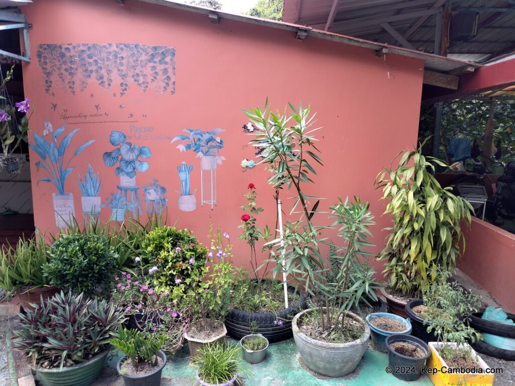 Pina House bungalows and Italian Restaurant in Kep, Cambodia