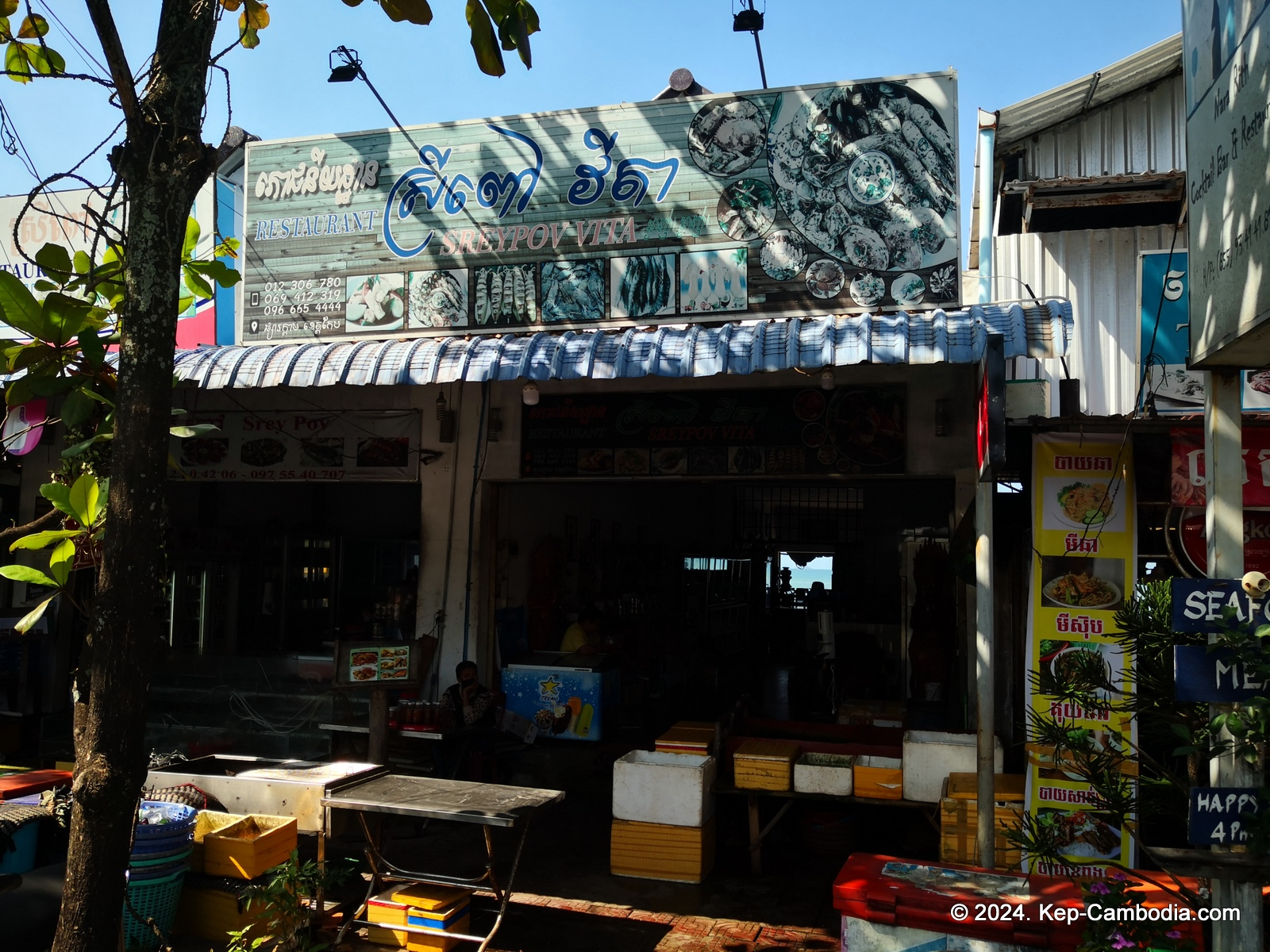 Kep Crab Market in Cambodia.