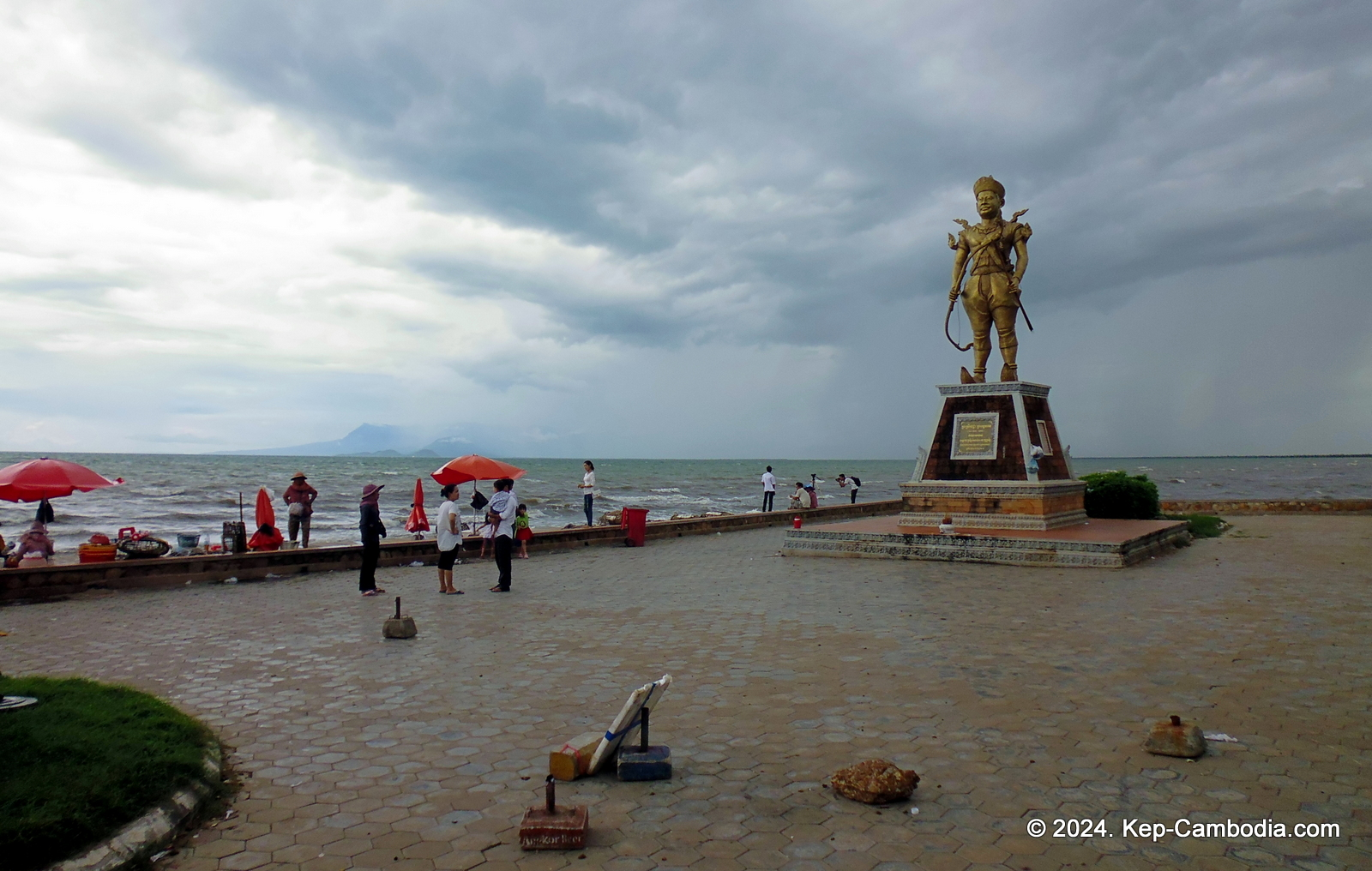 Kep Crab Market in Kep, Cambodia.
