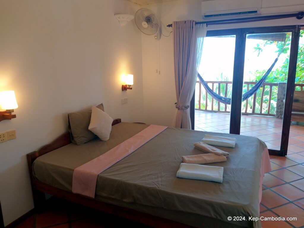 Kep Lodge Guesthouse & Restaurant in Kep, Cambodia.