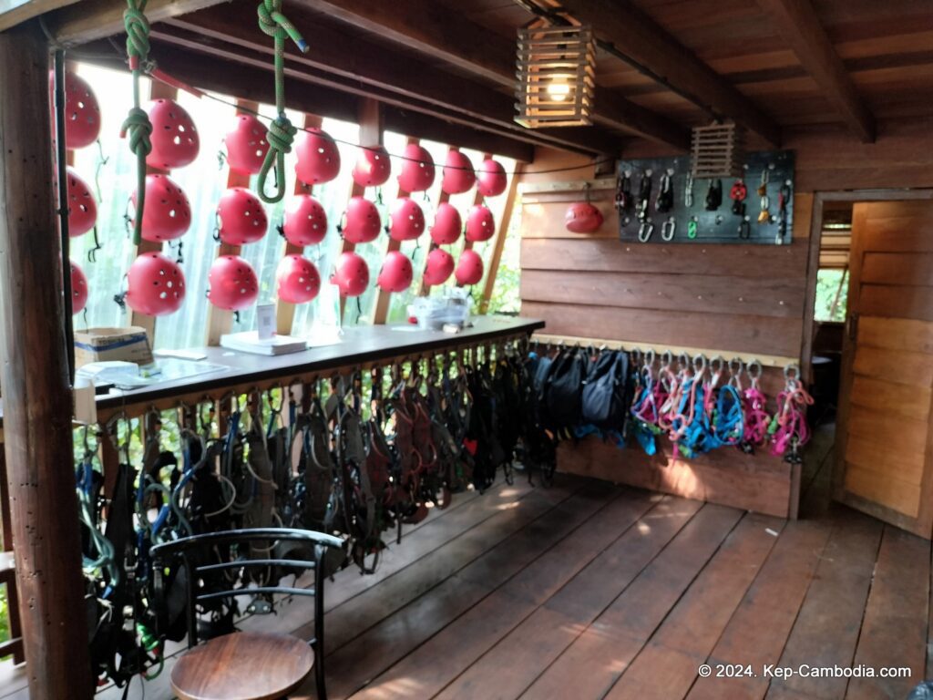 Zip Line Cafe in Kep, Cambodia.