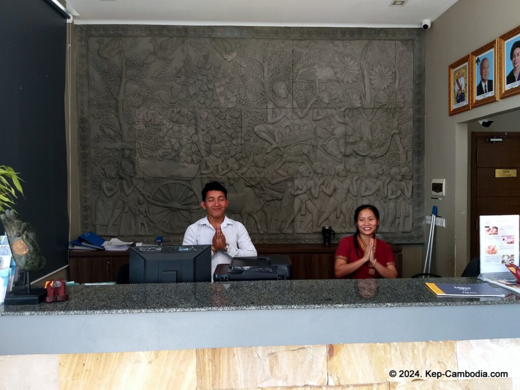 Kep Bay Hotel and Resort in Kep, Cambodia.