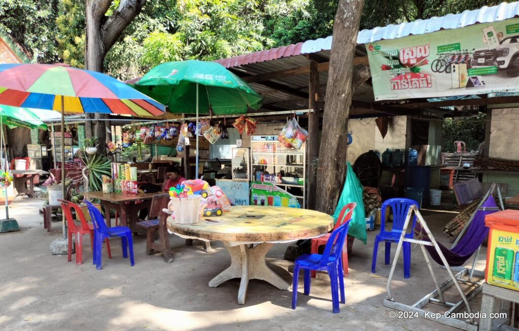 Kampong Trach Caves and Mountains in Kep, and Kampot, Cambodia.