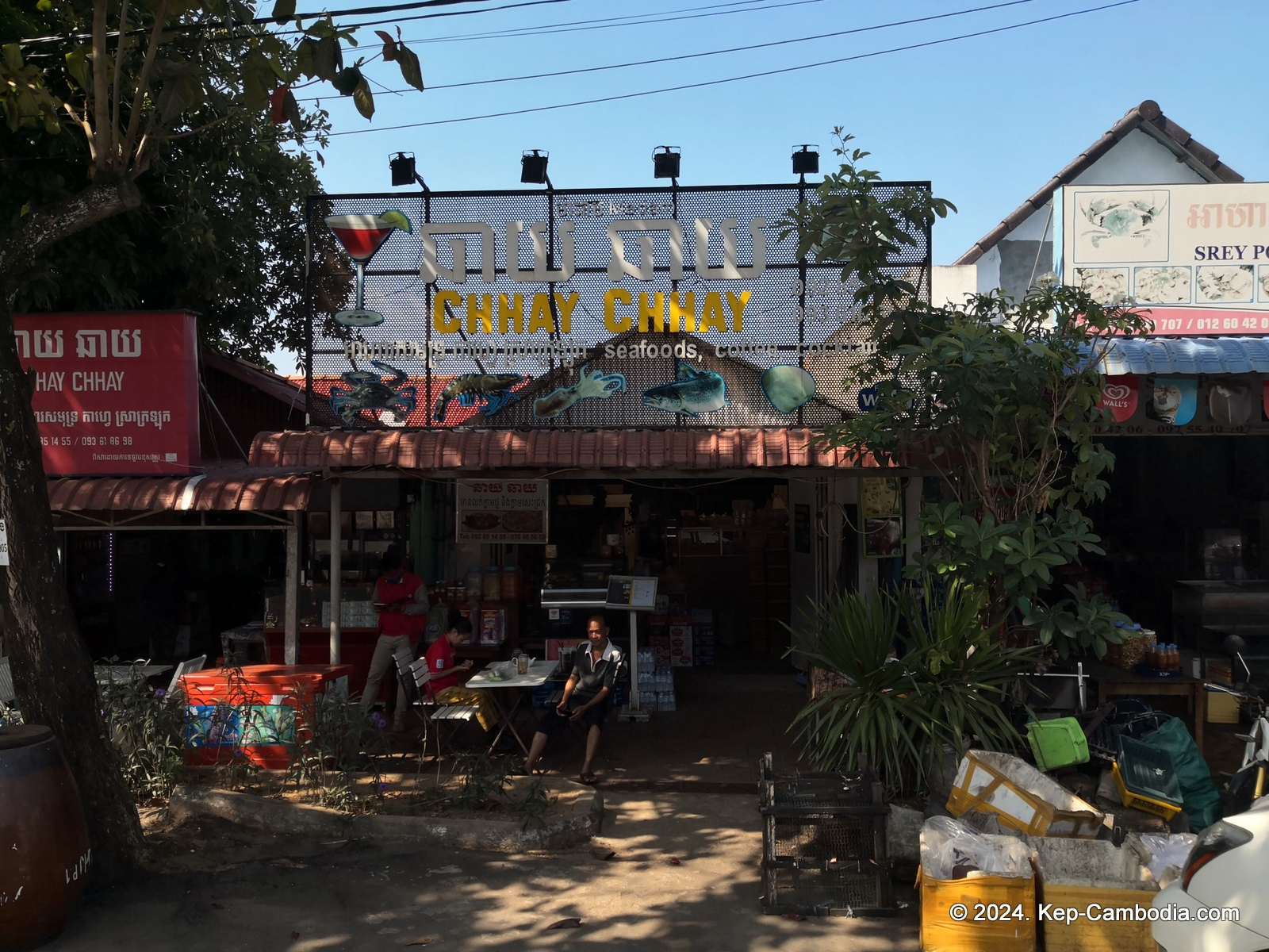 Kep Crab Market in Cambodia.