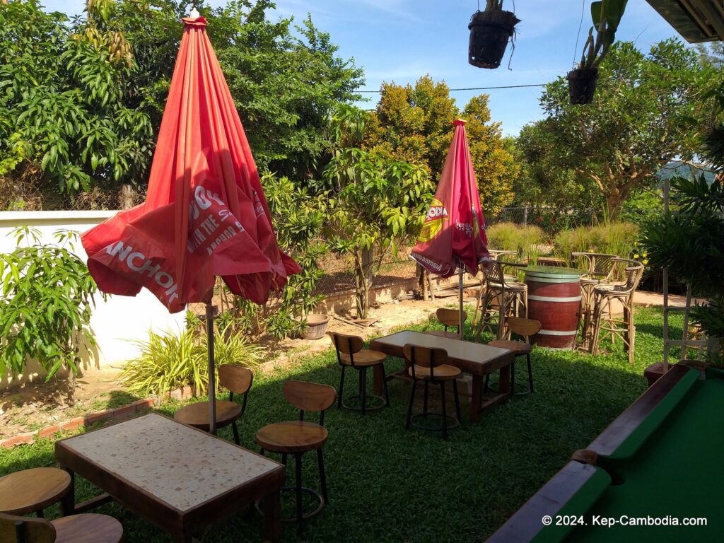 Martini Italian Restaurant in Kep, Cambodia.