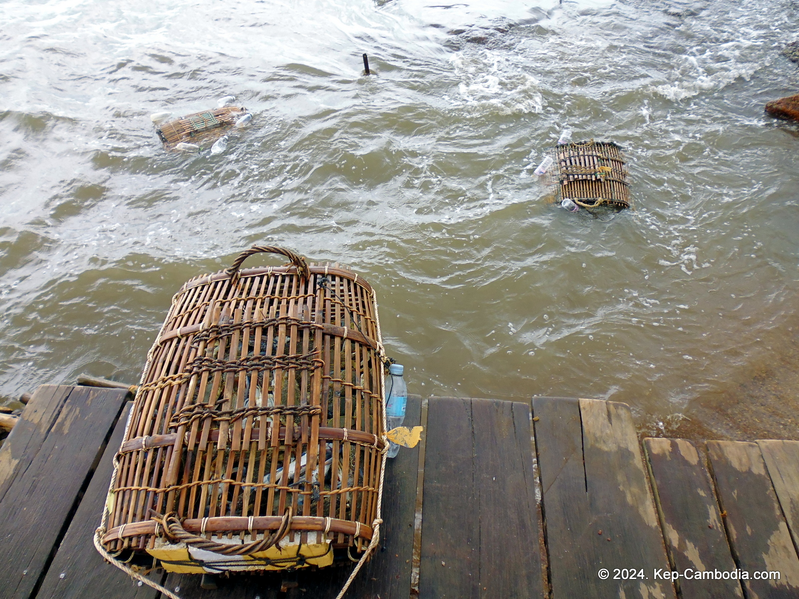 Kep Crab Market in Kep, Cambodia.