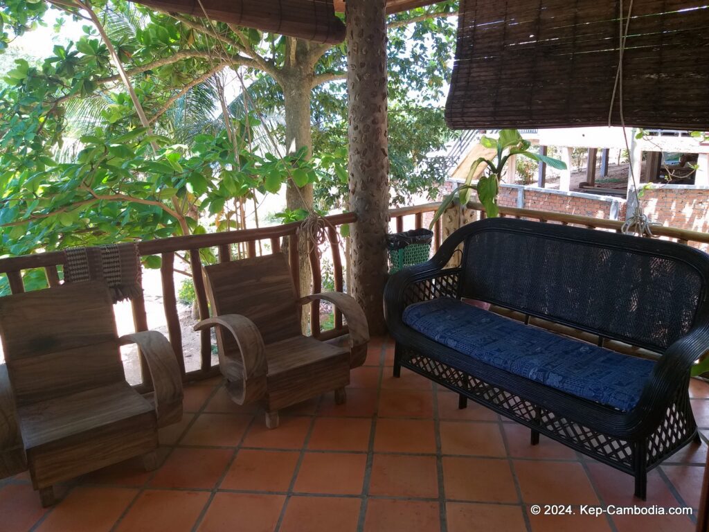 Kep Lodge Guesthouse & Restaurant in Kep, Cambodia.