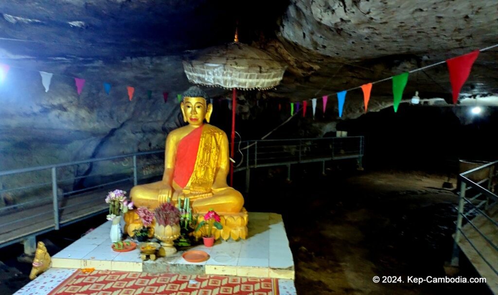 Kampong Trach Caves and Mountains in Kep, and Kampot, Cambodia.
