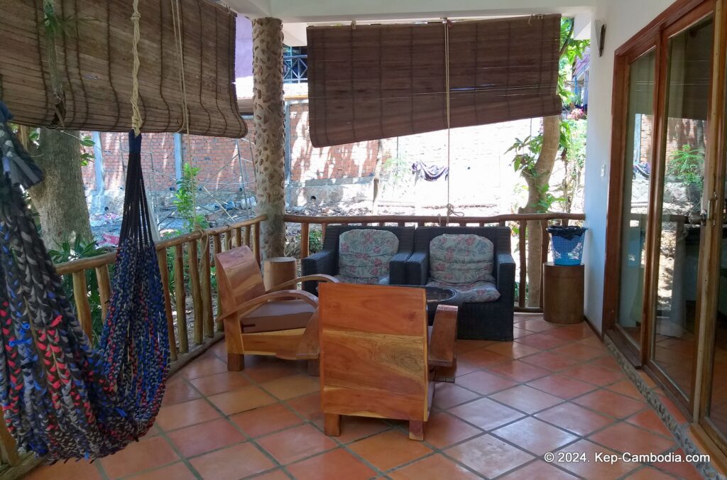 Kep Lodge Guesthouse & Restaurant in Kep, Cambodia.