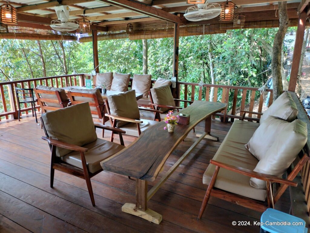 Zip Line Cafe in Kep, Cambodia.