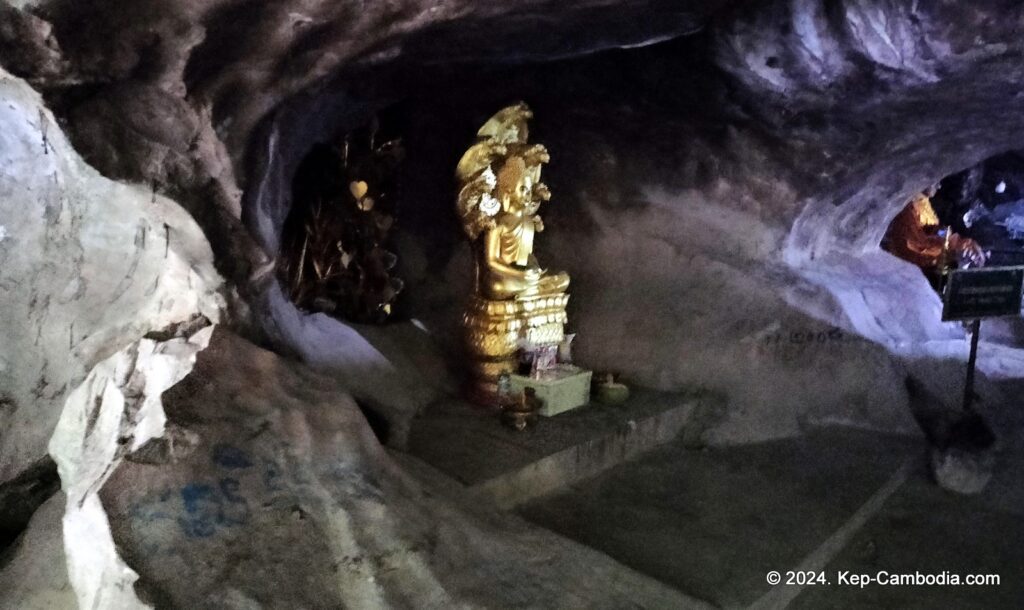 Kampong Trach Caves and Mountains in Kep, and Kampot, Cambodia.