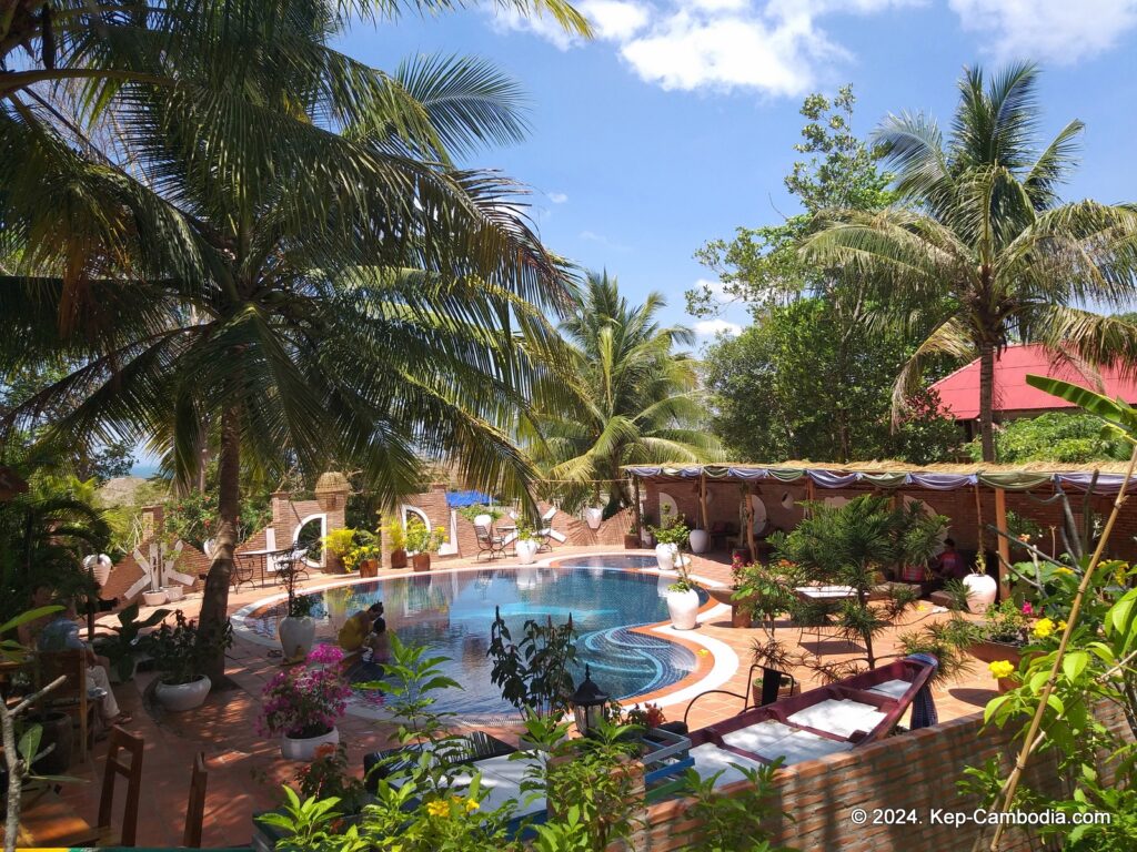 Kep Lodge Guesthouse & Restaurant in Kep, Cambodia.