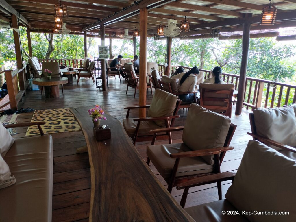 Zip Line Cafe in Kep, Cambodia.