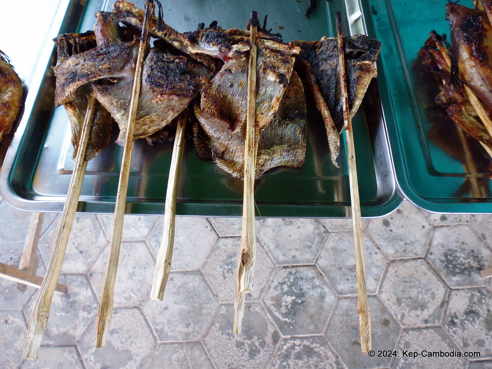 Kep Crab Market in Kep, Cambodia.