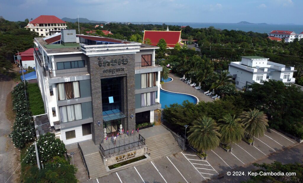 Kep Bay Hotel and Resort in Kep, Cambodia.