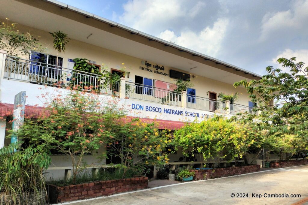 Don Bosco Hotel school in Kep, Cambodia. Retreat.
