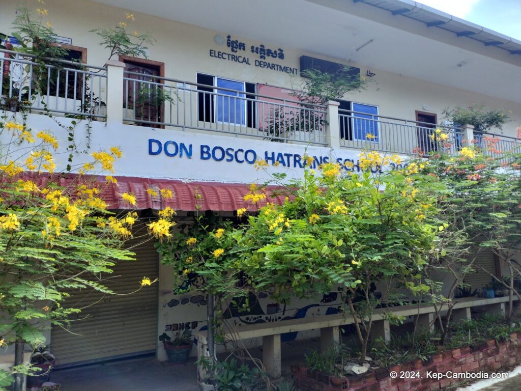 Don Bosco Hotel school in Kep, Cambodia. Retreat.