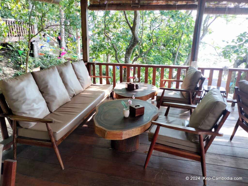 Zip Line Cafe in Kep, Cambodia.