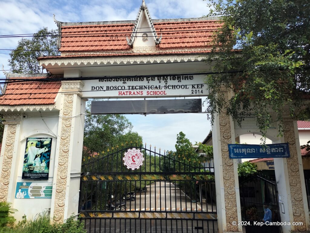 Don Bosco Hotel school in Kep, Cambodia. Retreat.