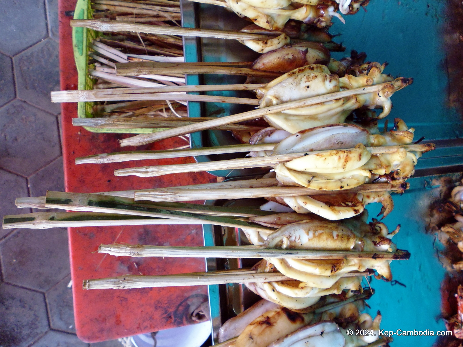 Kep Crab Market in Kep, Cambodia.
