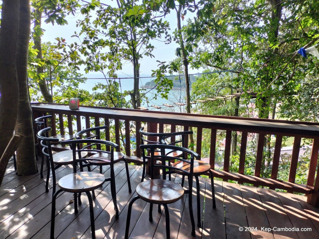 Zip Line Cafe in Kep, Cambodia.