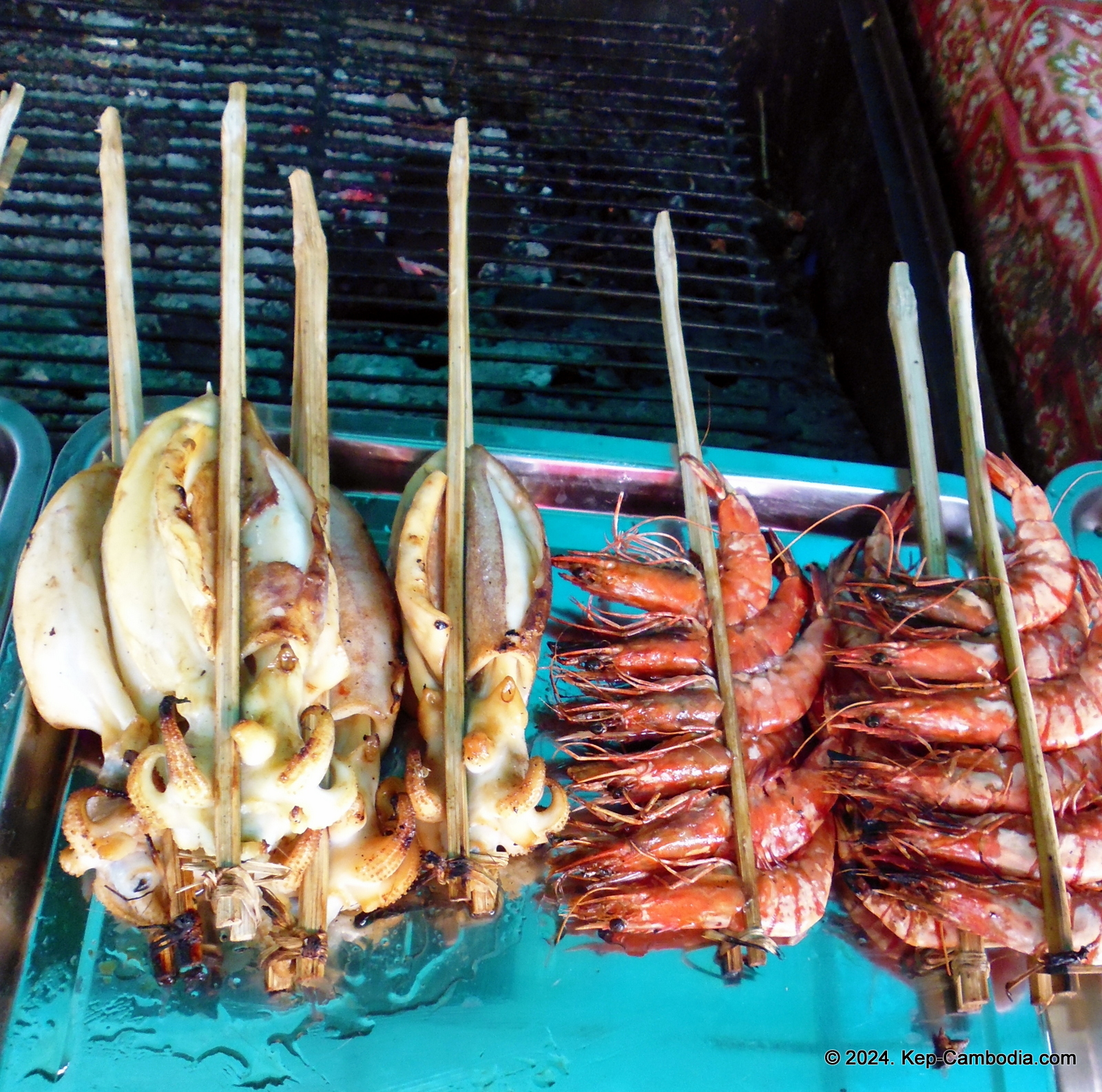 Kep Crab Market in Kep, Cambodia.