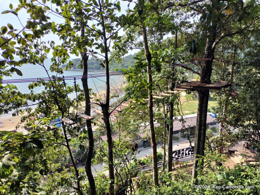 Zip Line Cafe in Kep, Cambodia.