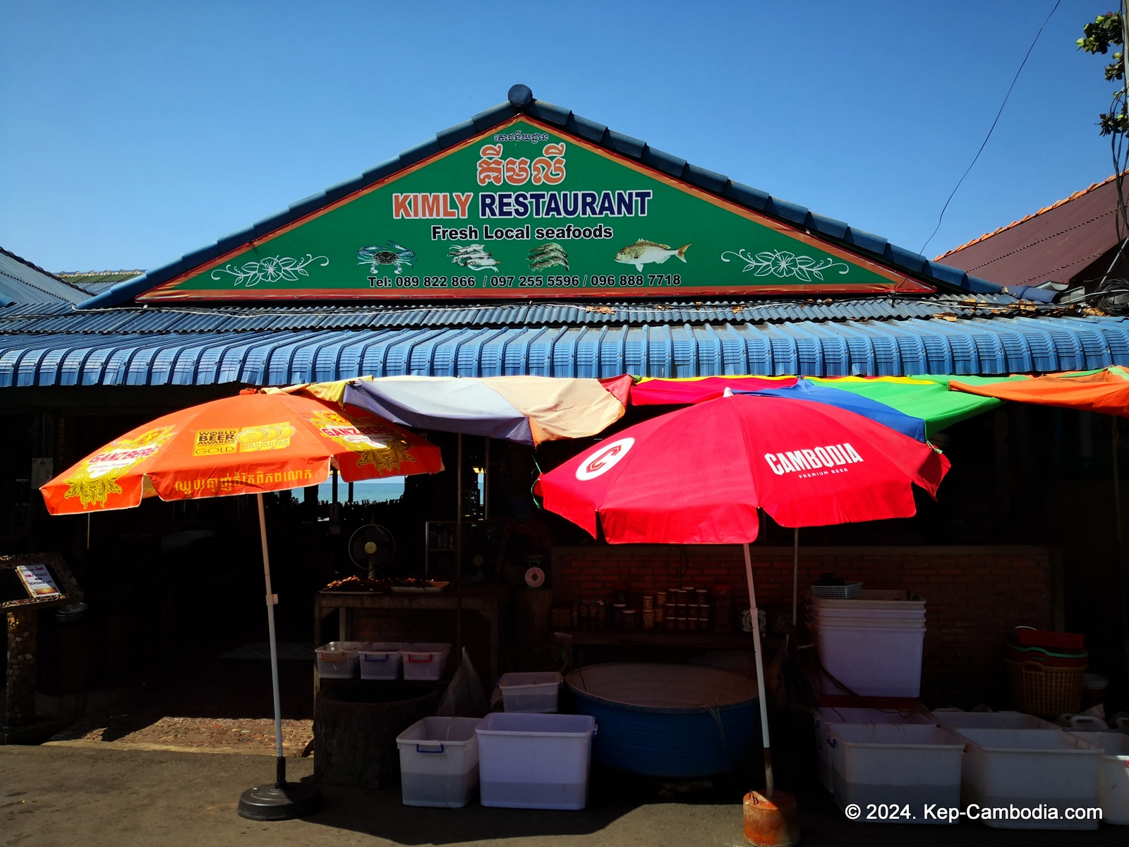 Kep Crab Market in Cambodia.