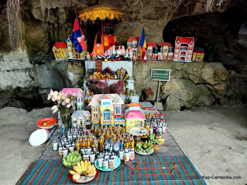 Kampong Trach Caves and Mountains in Kep, and Kampot, Cambodia.