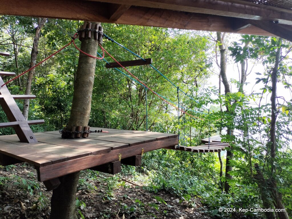 Zip Line Cafe in Kep, Cambodia.