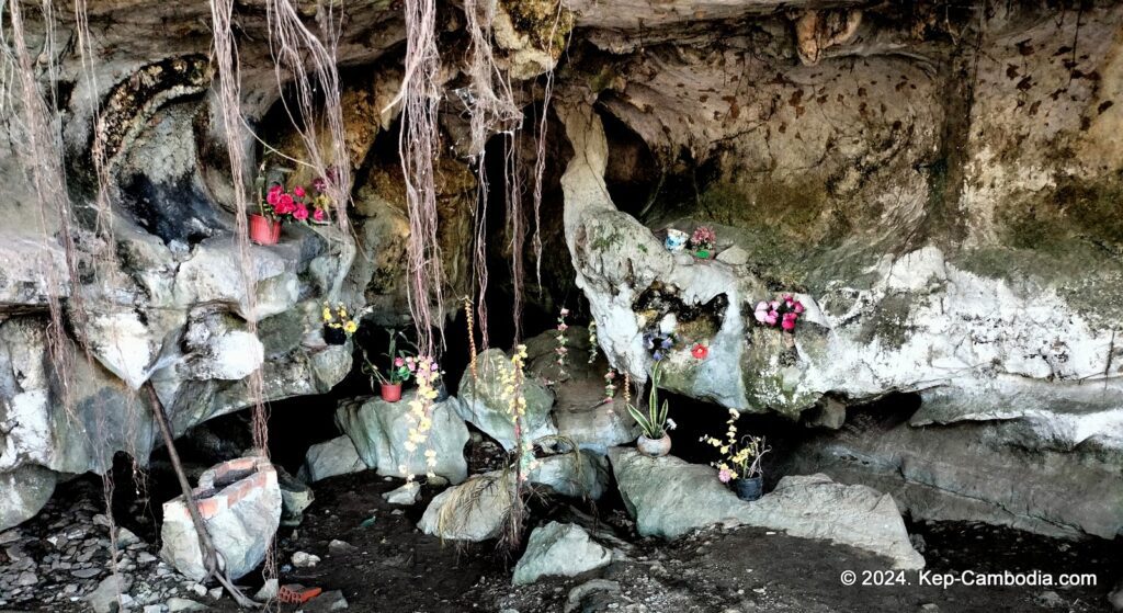 Kampong Trach Caves and Mountains in Kep, and Kampot, Cambodia.