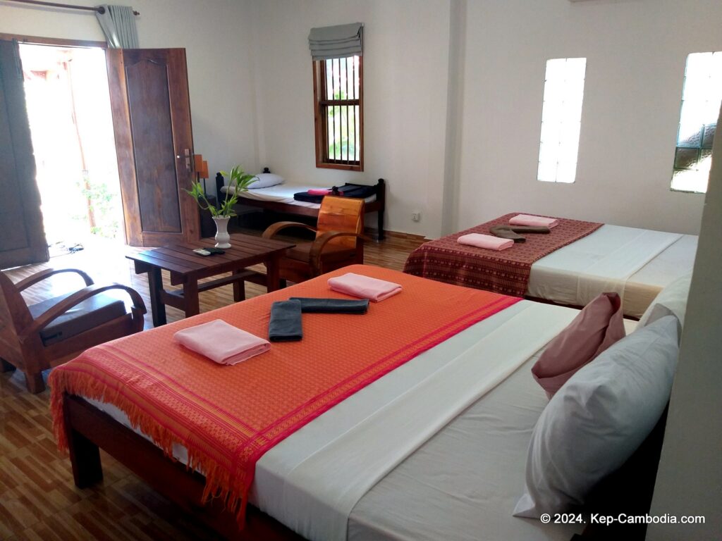Kep Lodge Guesthouse & Restaurant in Kep, Cambodia.
