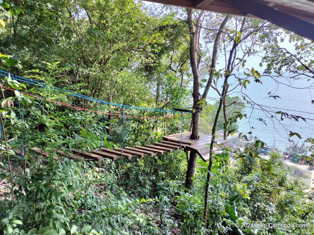 Zip Line Cafe in Kep, Cambodia.