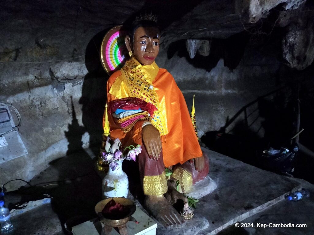 Kampong Trach Caves and Mountains in Kep, and Kampot, Cambodia.