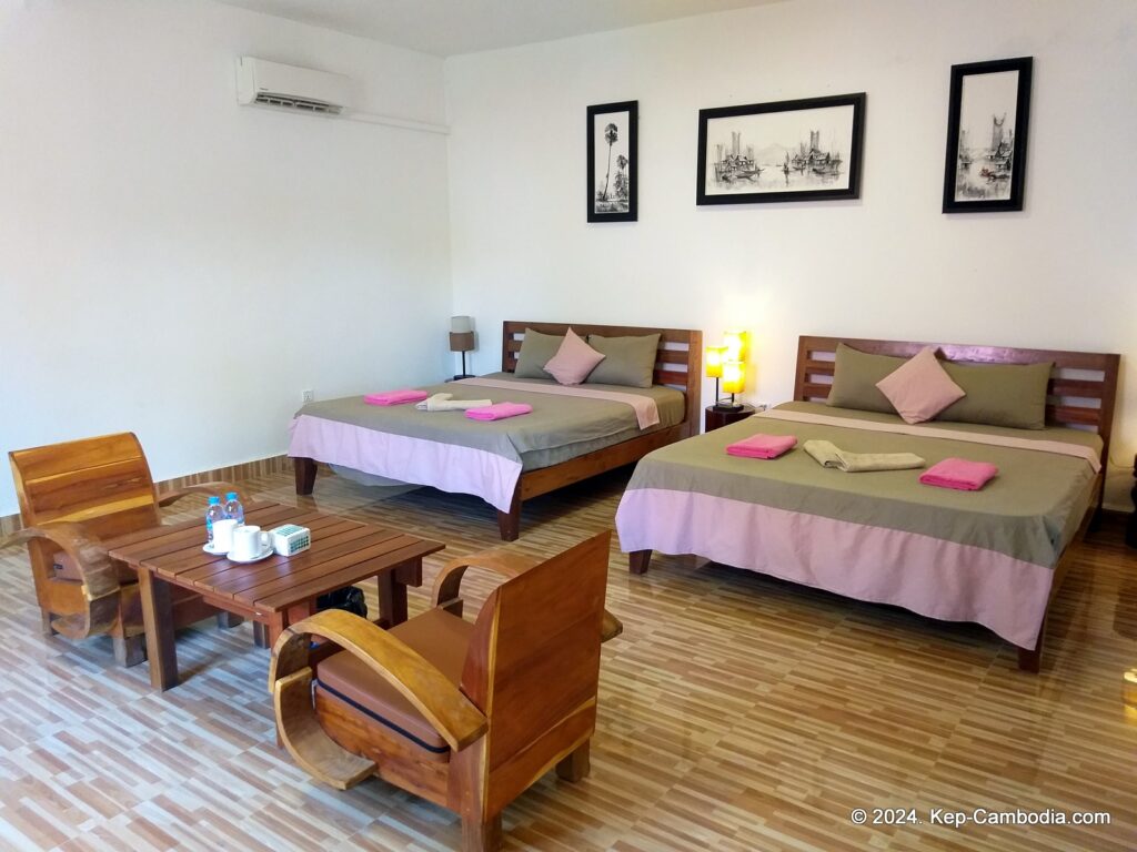 Kep Lodge Guesthouse & Restaurant in Kep, Cambodia.