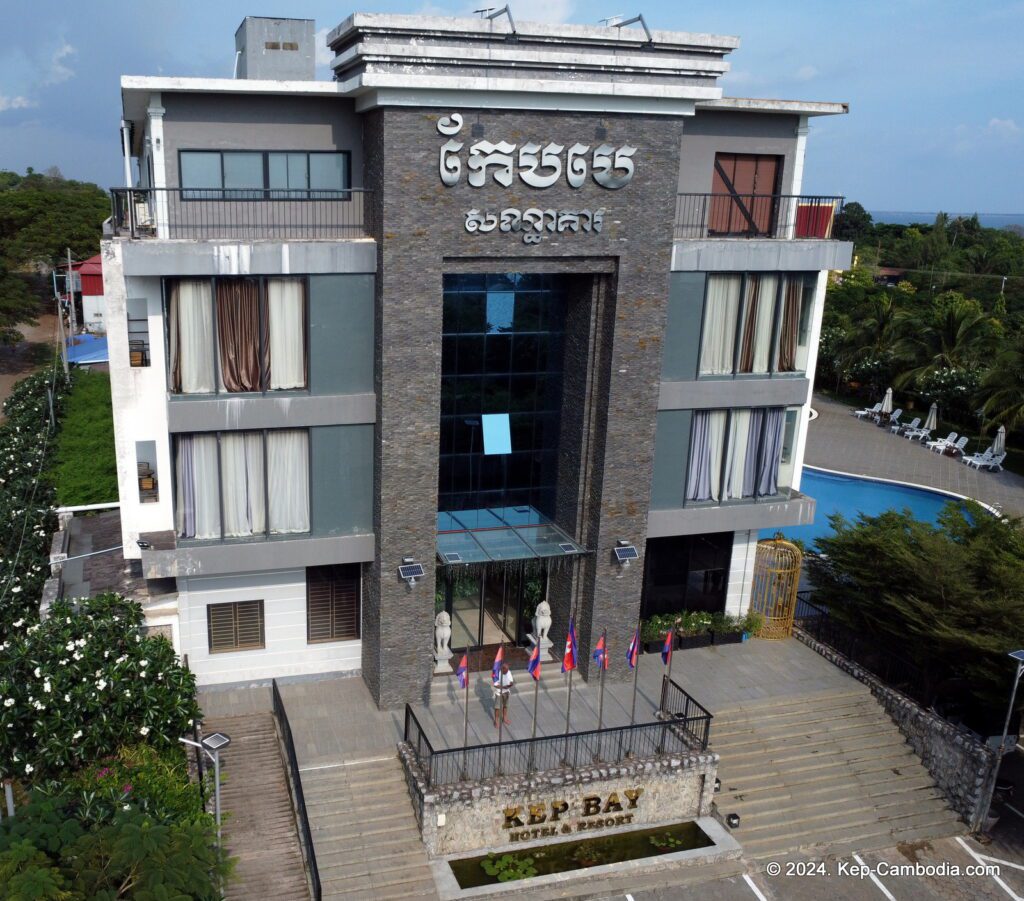 Kep Bay Hotel and Resort in Kep, Cambodia.