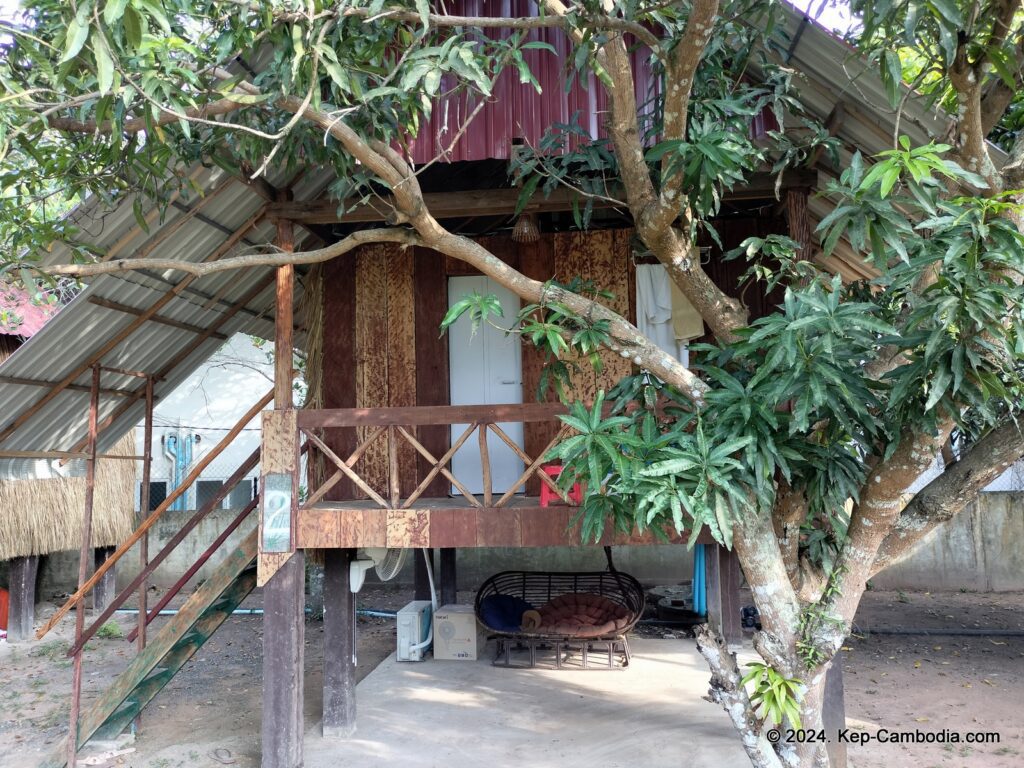 Surya Kep Restaurant and Bungalows in Kep, Cambodia.