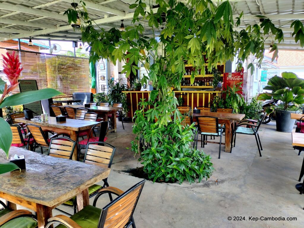 Italian Corner Restaurant in Kep, Cambodia.