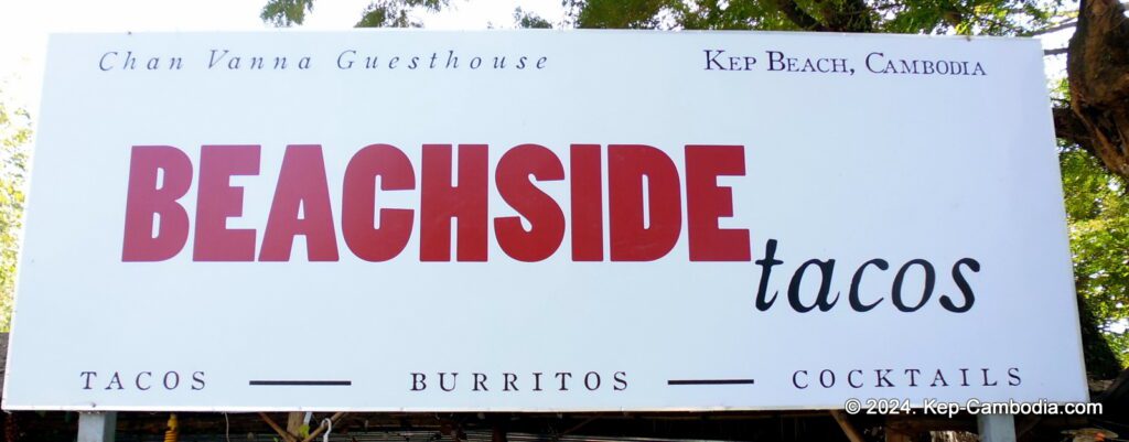 Beachside tacos in Kep, Cambodia