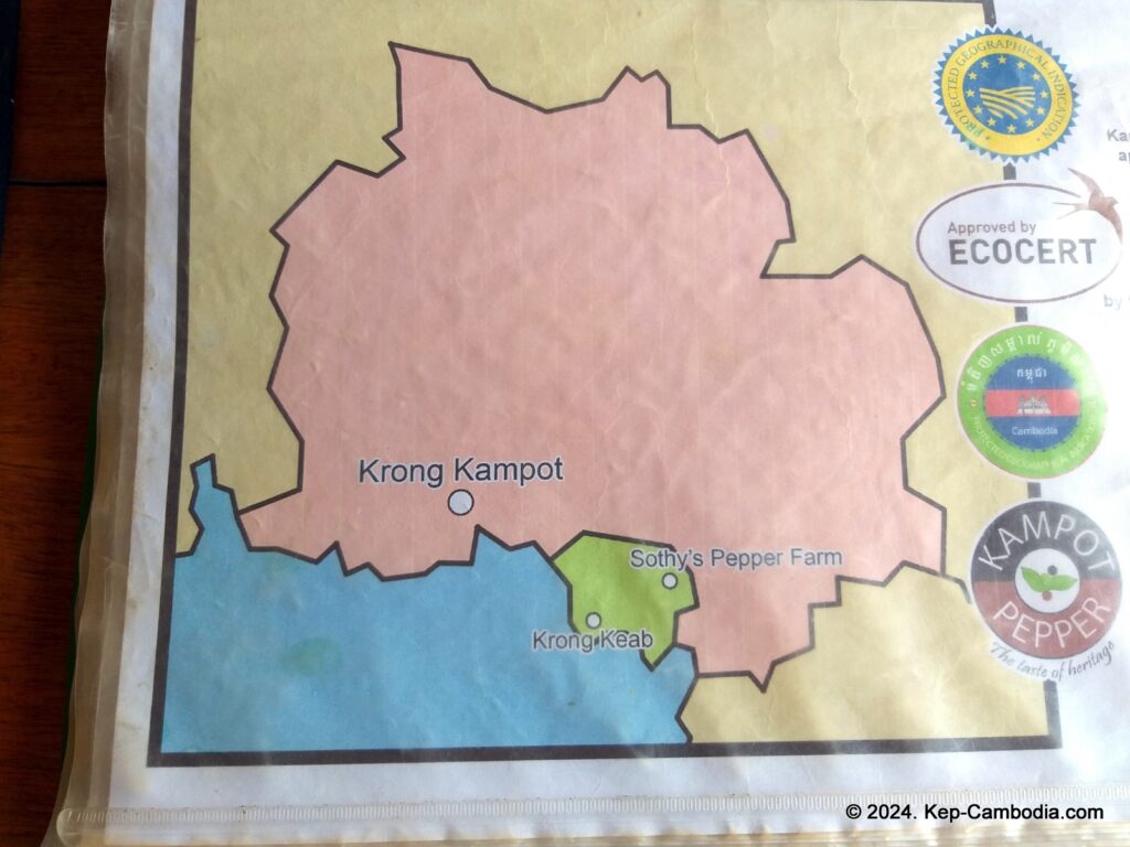 Sothy's Pepper Farm in Kep, Cambodia. Kampot Pepper.