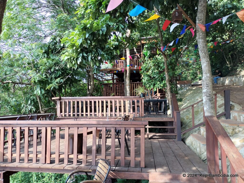 Zip Line Cafe in Kep, Cambodia.