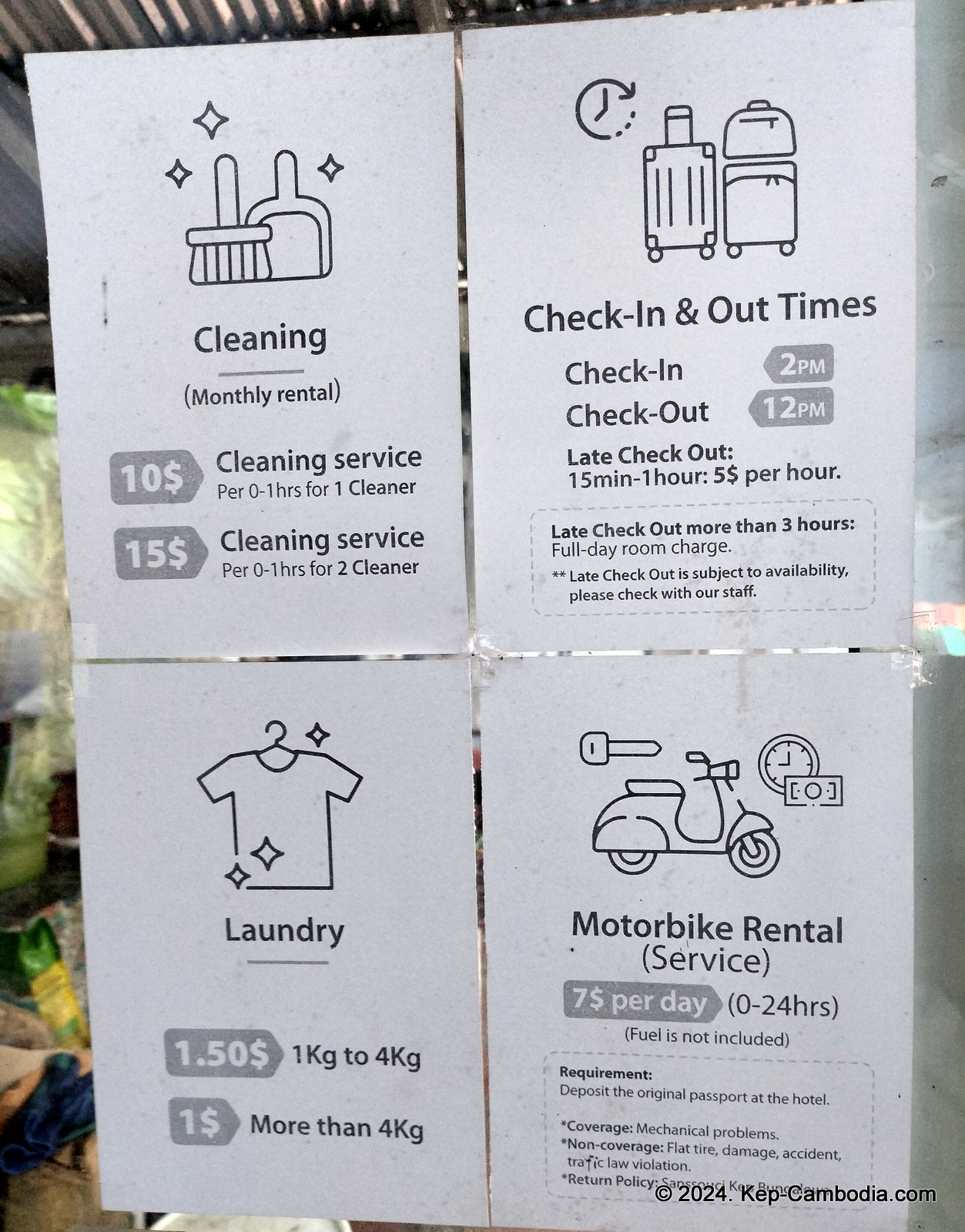 Sanssouci Kep Bugalows in Cambodia.