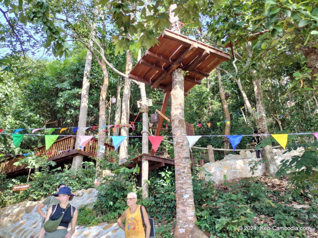 Zip Line Cafe in Kep, Cambodia.