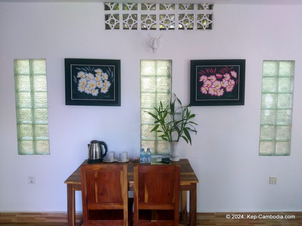 Kep Lodge Guesthouse & Restaurant in Kep, Cambodia.