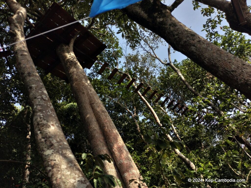 Zip Line Cafe in Kep, Cambodia.