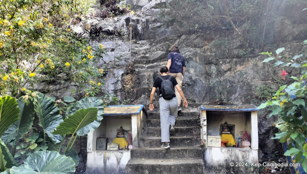 Kampong Trach Caves and Mountains in Kep, and Kampot, Cambodia.