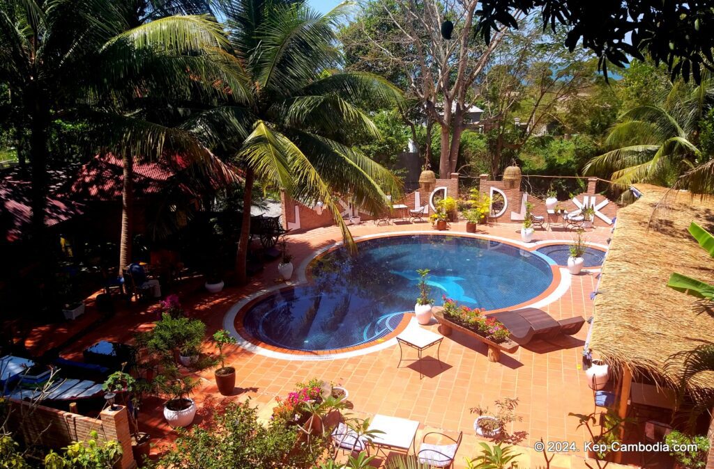 Kep Lodge Guesthouse & Restaurant in Kep, Cambodia.