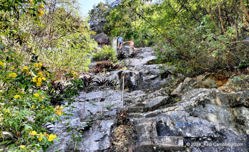 Kampong Trach Caves and Mountains in Kep, and Kampot, Cambodia.
