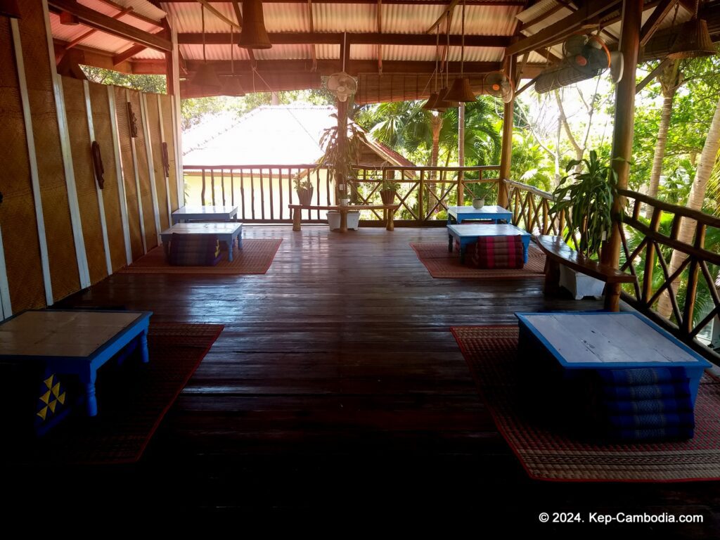 Kep Lodge Guesthouse & Restaurant in Kep, Cambodia.